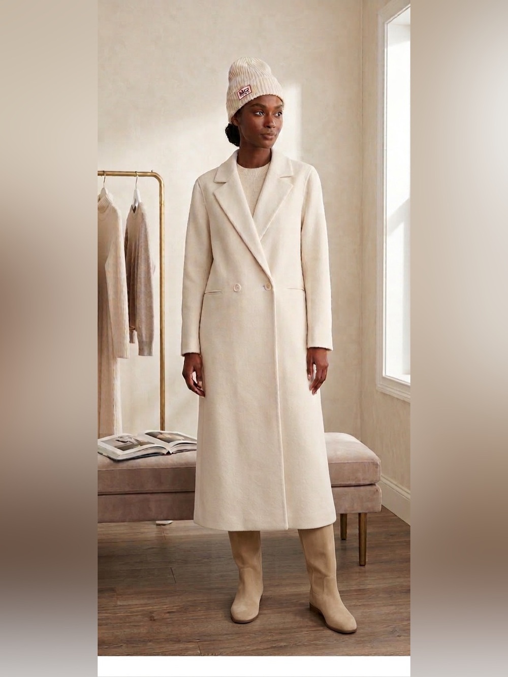 NWT Alice & Olivia Wool & Cashmere Jimmy Coat size M